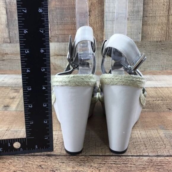 Vince Camuto Strappy‎ Woven Platform Wedge Sandals Womens 10B Slingback - Picture 6 of 11